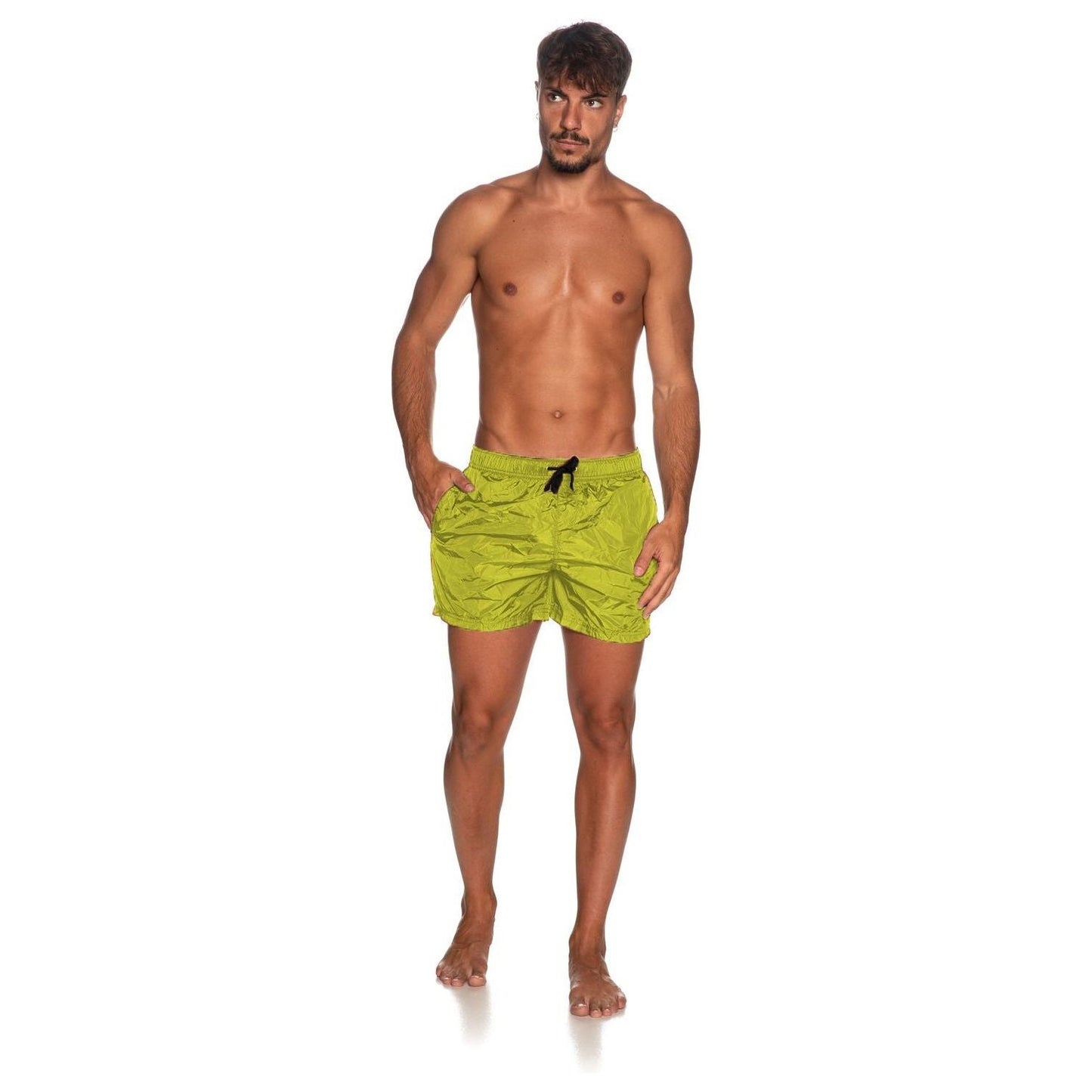 Refrigiwear Sunny Escape Men's Swim Shorts yellow-nylon-swimwear MAN SWIMWEAR