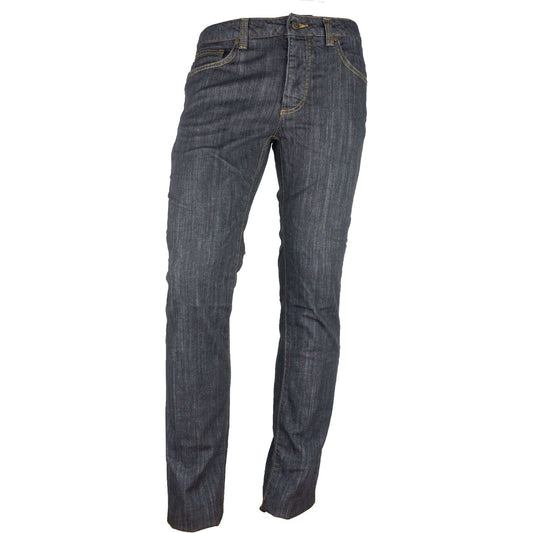 Cavalli Class Chic Grey Regular Fit Denim Delight gray-cotton-jeans-pant-37