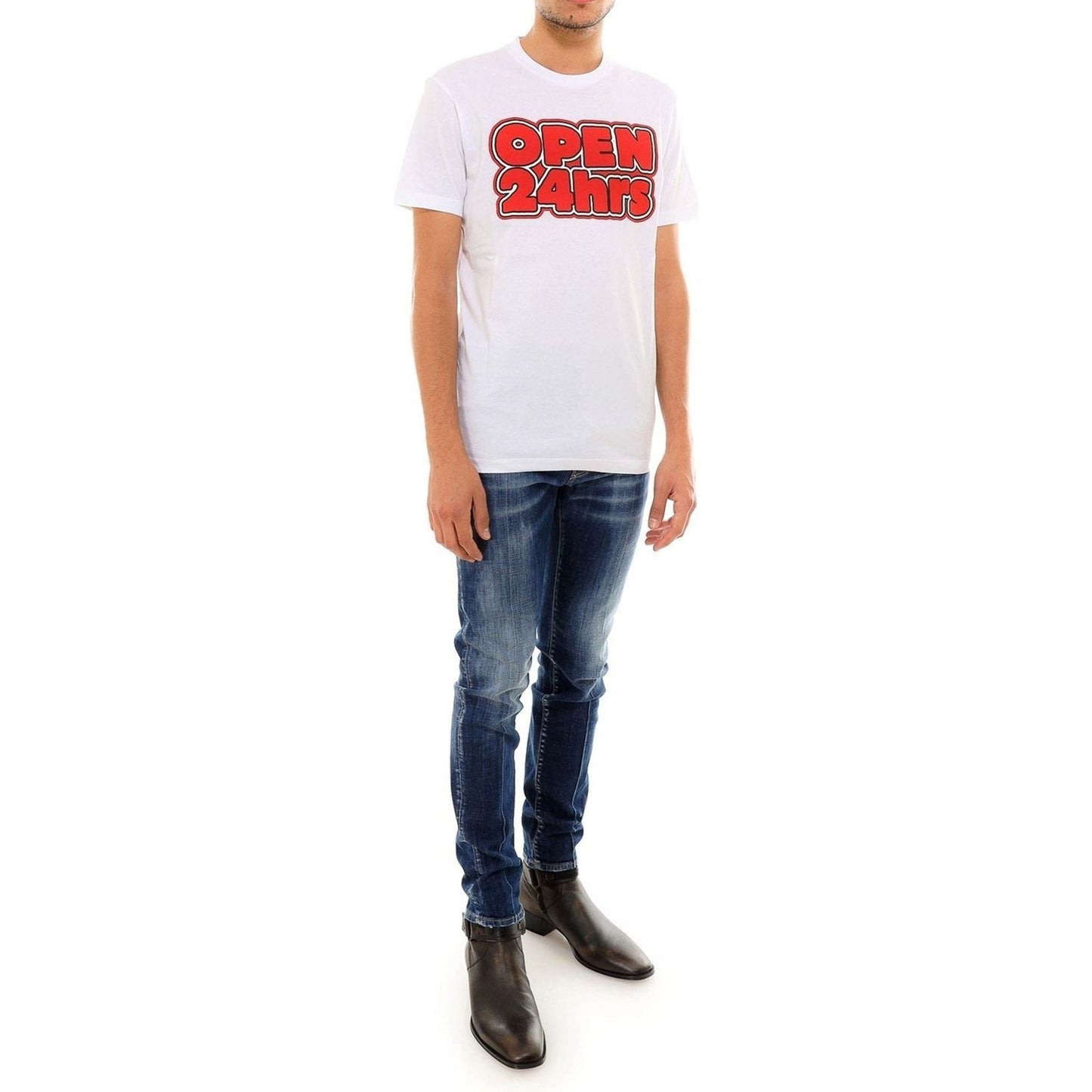 Dsquared² Elevated White Cotton Roundneck T-Shirt s-dsquared-t-shirt-1 stock_product_image_6137_26964646-2-2ffe342e-211.jpg