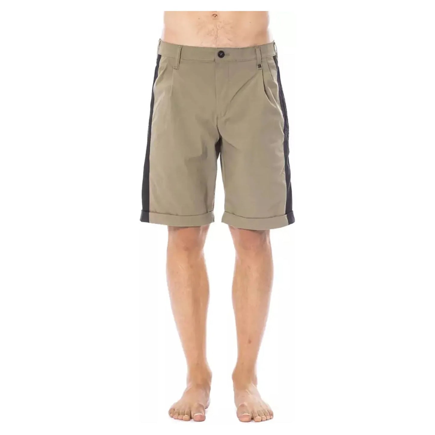 Verri Army-Toned Tailored Shorts army-cotton-short