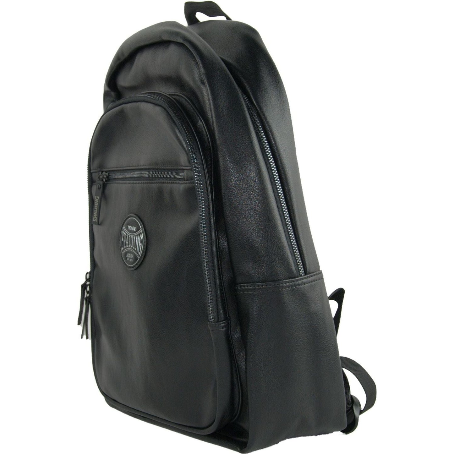 A.G. Spalding & Bros Sleek Black Pro Backpack For Men black-polyurethane-backpack-1 stock_product_image_748_165094148-71d4a1d8-eb6.jpg