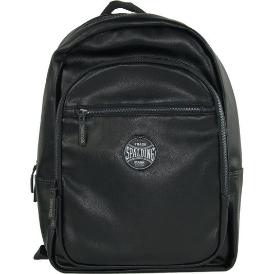 A.G. Spalding & Bros Elite Black Pro Backpack Play Off Edition black-polyurethane-backpack-1