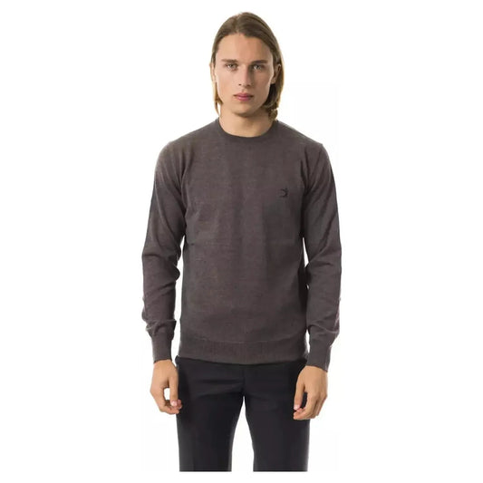 Uominitaliani Elegant Gray Merino Wool Crew Neck Sweater noce-sweater-1 stock_product_image_7818_816153911-32-26397537-b7e.webp
