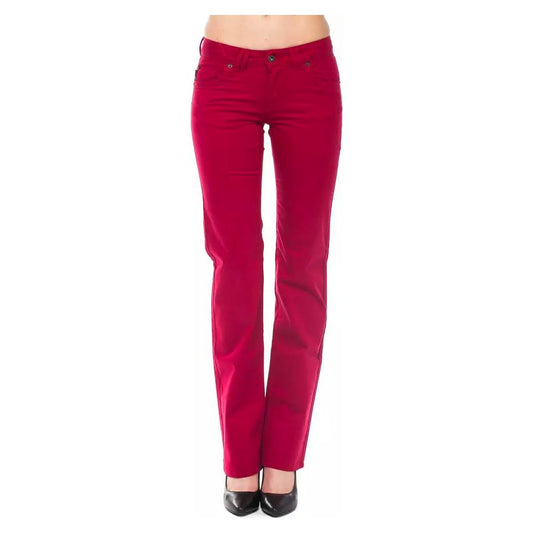Ungaro Fever Ravishing Red Regular Fit Pants with Chic Detailing red-cotton-jeans-pant stock_product_image_8200_733224078-33-7854f6dd-3ba.jpg