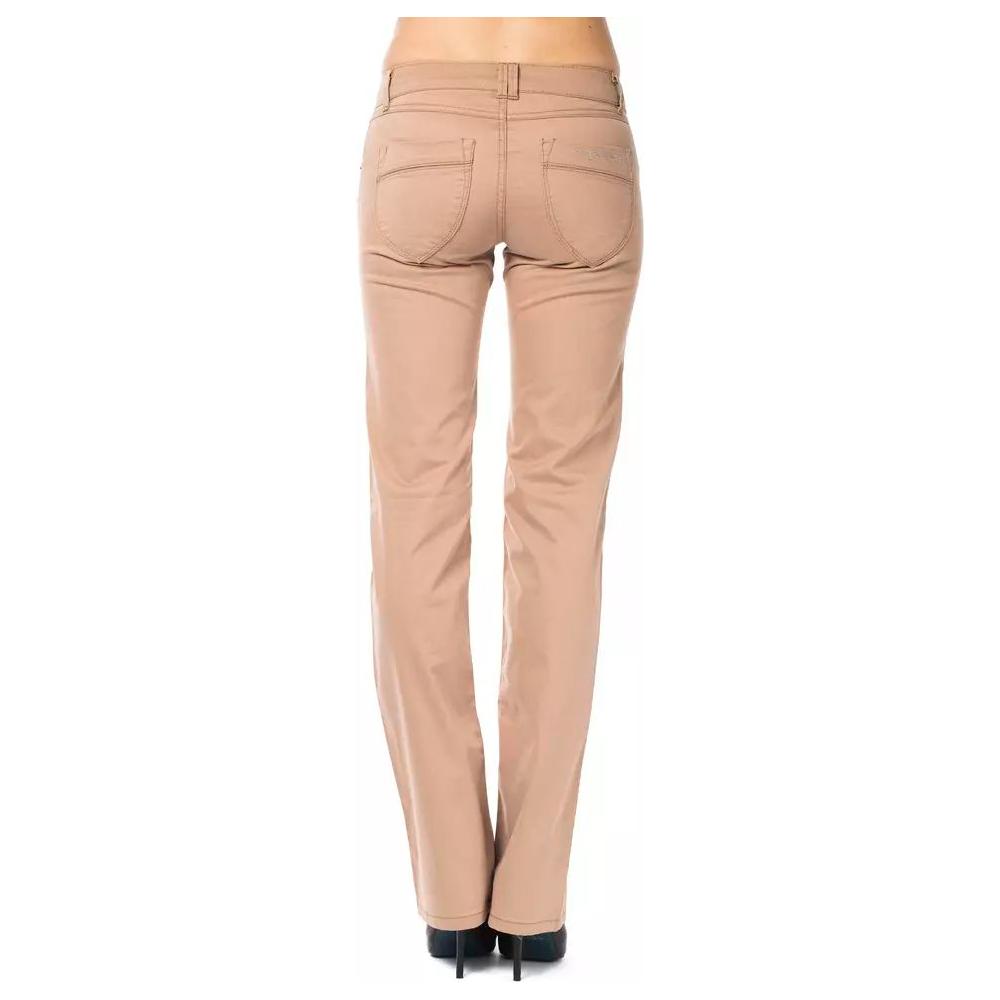 Ungaro Fever Chic Beige Regular Fit Pants for Women beige-cotton-jeans-pant-7 stock_product_image_8201_198101623-23-97b23e05-9ba.jpg