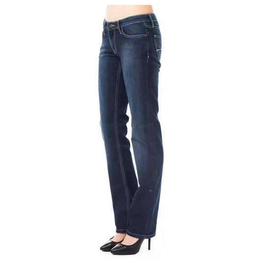 Ungaro Fever Chic Regular Fit Blue Jeans with Logo Detail blue-cotton-jeans-pant-60