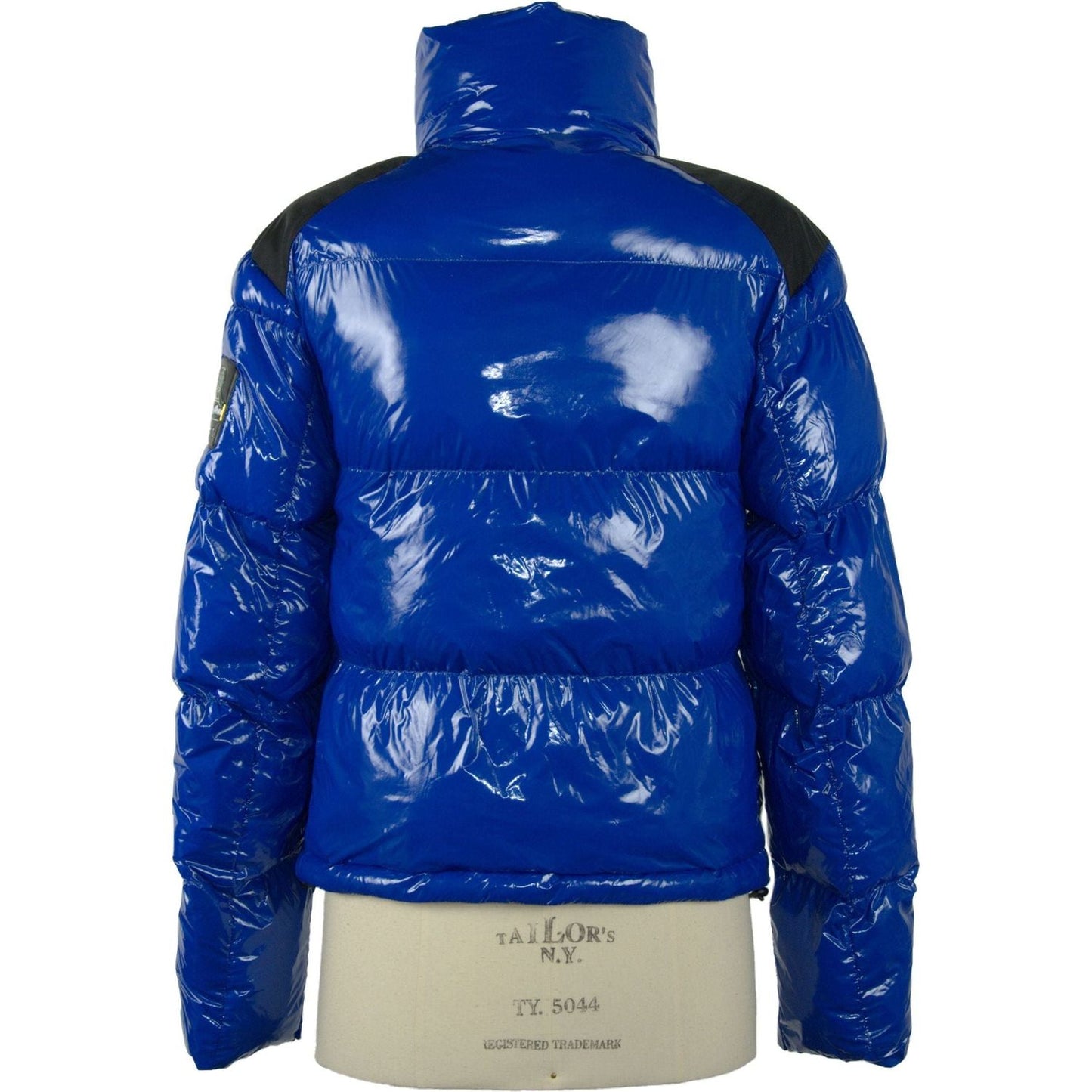 Refrigiwear Elegant Winter Shine Down Jacket blue-polyamide-jackets-coat-4 WOMAN COATS & JACKETS