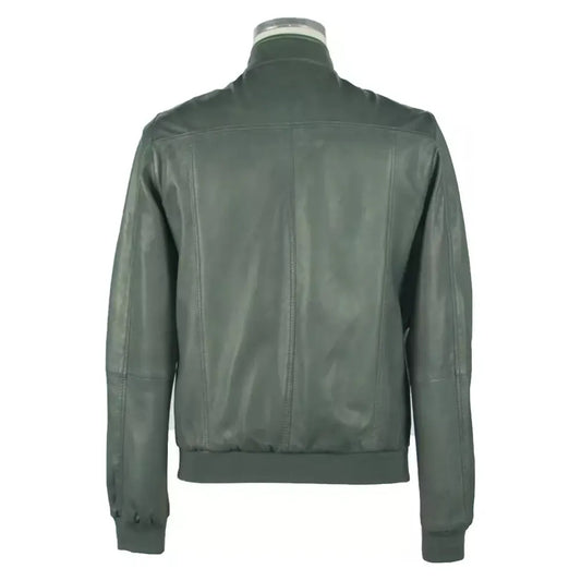 Emilio Romanelli Emerald Elegance Leather Jacket green-leather-jacket-1 stock_product_image_978_494396903-64b5bb9f-cc2.webp