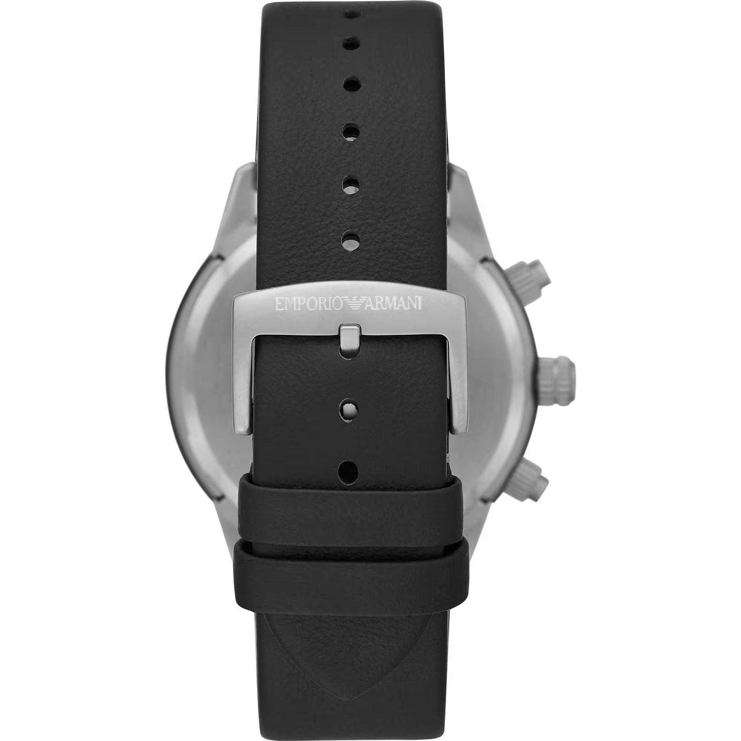 Emporio Armani Elegant Chronograph Leather Strap Watch black-leather-chronograph-watch