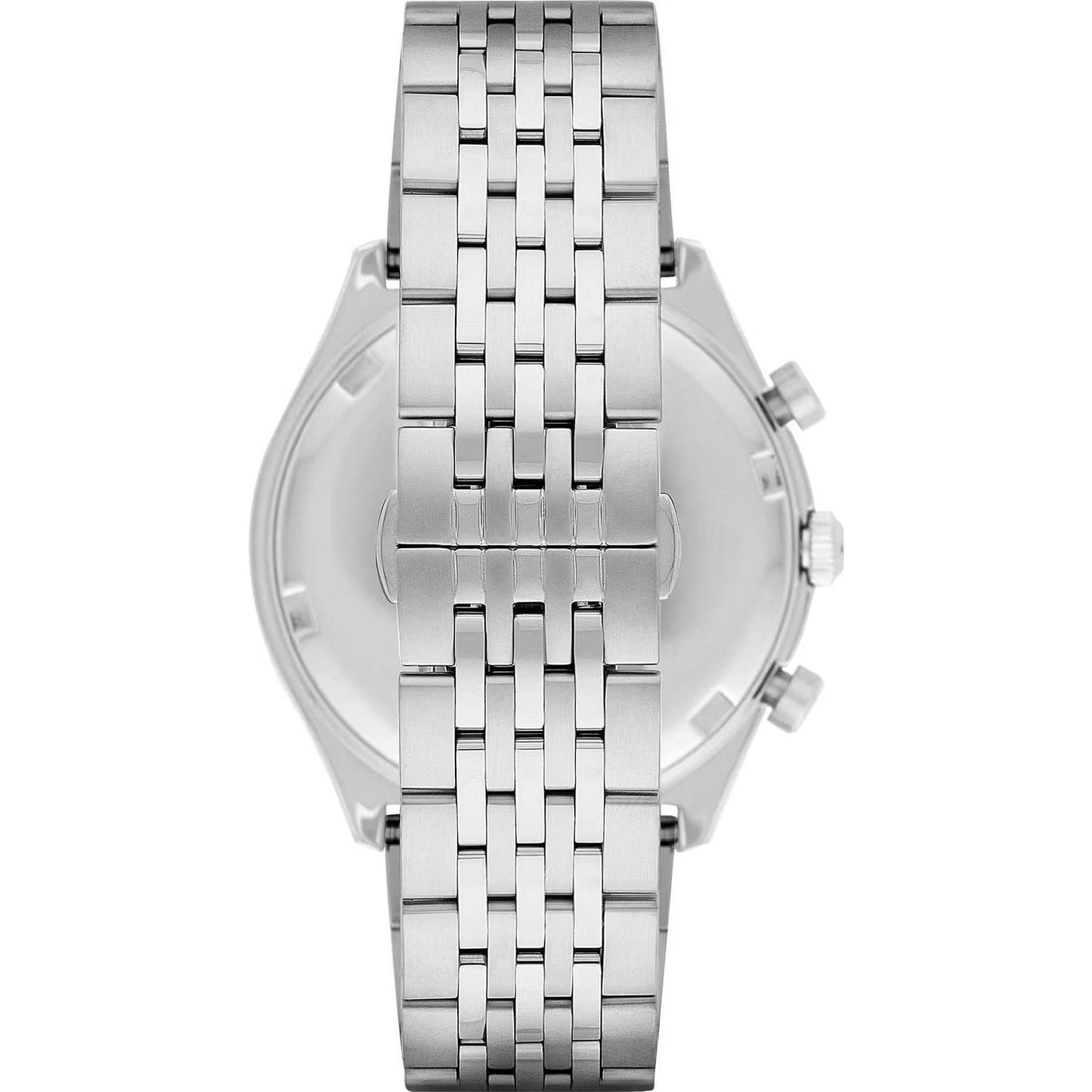 Emporio Armani Elegant Silver Chronograph Men's Watch silver-steel-chronograph-watch