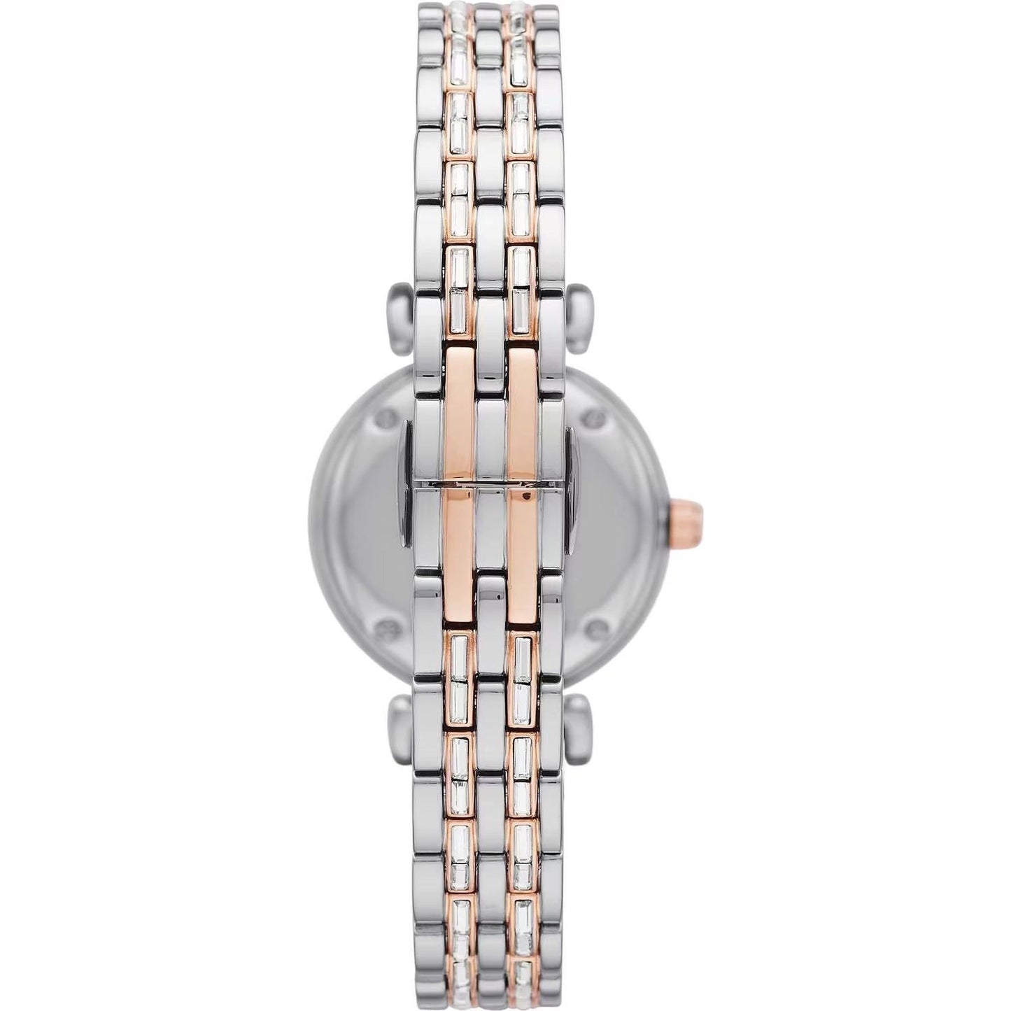 Emporio Armani Elegant Silver Dial Stainless Steel Women's Watch silver-steel-quartz-watch