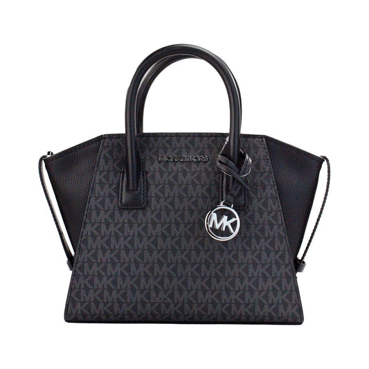 Michael KorsAvril Small Black PVC Leather Top Zip Satchel Crossbody Bag PurseMcRichard Designer Brands£249.00